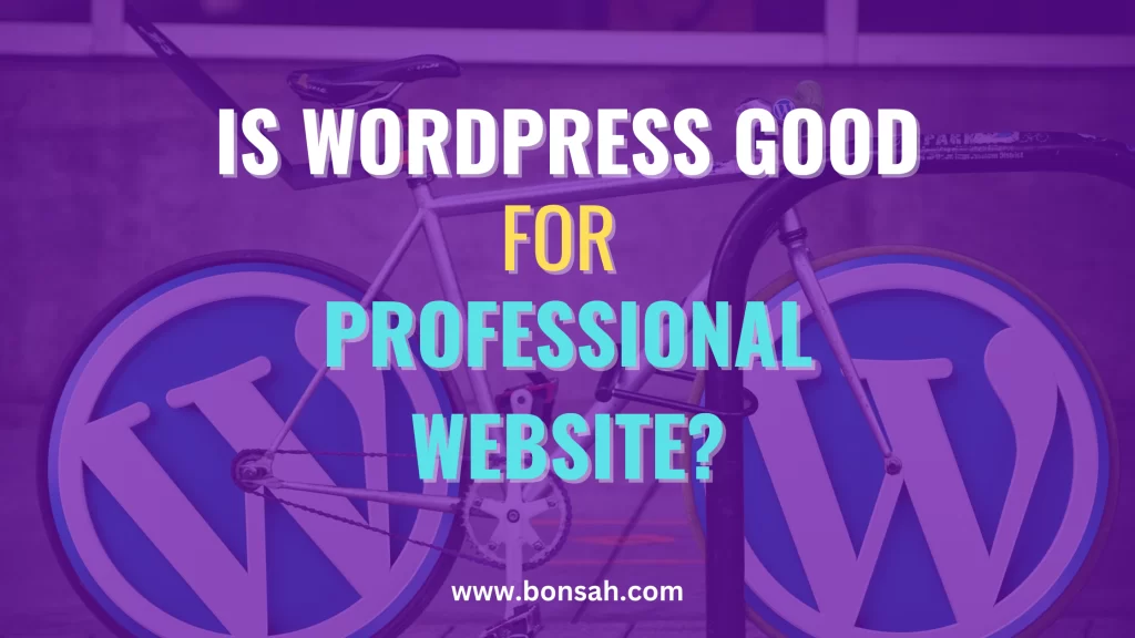 Is-WordPress-Good-For-Professional-Websites | bonsah